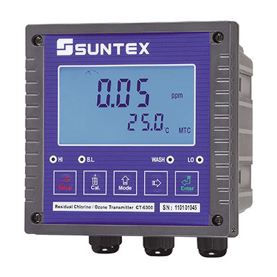 SUNTEX上泰CT-6300 微電腦余氯/臭氧變送器 具RS485輸出