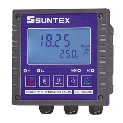 SUNTEX上泰EC-4300 4300RS 微電腦電導率/電阻率變送器 具鹽度功能